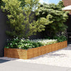 vidaXL Jardinera Elevada de Acero Corten 387x100x36 cm Óxido