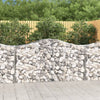 vidaXL Cesto Gabbione ad Arco 200x50x100/120 cm Ferro Zincato