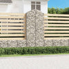 vidaXL Cesto Gabbione ad Arco 100x50x220/240 cm Ferro Zincato