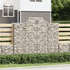 vidaXL Cesto Gabbione ad Arco 200x50x160/180 cm Ferro Zincato