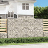 vidaXL Cesto Gabbione ad Arco 300x30x180/200 cm Ferro Zincato