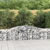 vidaXL Cesto Gabbione ad Arco 400x50x60/80 cm Ferro Zincato