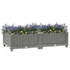 vidaXL Raised Planter, Polypropylene, 80x40x23 cm, Light Gray