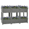 vidaXL Fioriera Rialzata 120x40x71 cm in Polipropilene