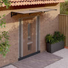 vidaXL Tettoia per Porta in Policarbonato 239x90 cm Nera