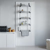 Organizzatore per Porta vidaXL con 5 Ripiani in Alluminio, 52x20x135 cm