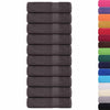 vidaXL Asciugamani da doccia FROGN 10 pz Antracite 70x140 cm 360 g/m²