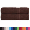 vidaXL Asciugamani da bagno FROGN 2 pz Marrone 100x150 cm 360 g/m²