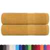 vidaXL Asciugamani FROGN 2 pz Oro 50x100 cm 360 g/m²