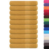 vidaXL Asciugamani FROGN 10 pz Oro 100x200 cm 360 g/m²