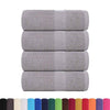 vidaXL Asciugamani per ospiti FROGN 4 pz Grigio 30x50 cm 360 g/m²
