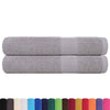 vidaXL Asciugamani per sauna FROGN 2 pz Grigio 80x200 cm 360 g/m²
