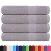 vidaXL Asciugamani FROGN 4 pz Grigio 100x200 cm 360 g/m²