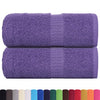 vidaXL Asciugamani per ospiti FROGN 2 pz Viola 30x50 cm 360 g/m²