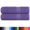 vidaXL Asciugamani da bagno FROGN 2 pz Viola 100x150 cm 360 g/m²