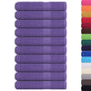 vidaXL Asciugamani per sauna FROGN 10 pezzi Viola 80x200 cm 360 g/m²