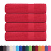 vidaXL Asciugamani FROGN 4 pz Rosso 50x100 cm 360 g/m²