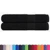 vidaXL Asciugamani per sauna FROGN 2 pz Nero 80x200 cm 360 g/m²
