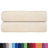 vidaXL Asciugamani da bagno FROGN 2 pz Crema 100x150 cm 360 g/m²