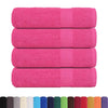 vidaXL Asciugamani da Doccia FROGN 4 pz Rosa 70x140 cm 360 g/m²