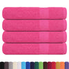 vidaXL Asciugamani per sauna FROGN 4 pezzi Rosa 80x200 cm 360 g/m²