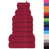 vidaXL Set di asciugamani 12 pezzi FROGN Bordeaux 360 g/m²