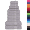 vidaXL Set di asciugamani 12 pezzi FROGN Grigio 360 g/m²
