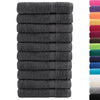 Asciugamani per sauna 10 pz Cotone 80×200 cm Antracite