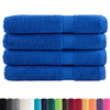 vidaXL Toallas Premium SOLUND 4 unidades Azul 100x200 cm 600 g/m²