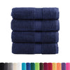 vidaXL Asciugamani per ospiti Premium SOLUND 4 pz Blu navy 30x50 cm 600 g/m²