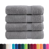 vidaXL Asciugamani da doccia premium SOLUND 4 pezzi Grigio 70x140 cm 600 g/m²