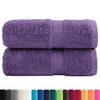 vidaXL Asciugamani Premium SOLUND 2 pz Viola 30x30 cm 600 g/m²