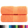 vidaXL Asciugamani Ospiti SOLUND 2 pz Arancioni 30x50 cm 600 g/m²