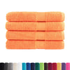 vidaXL Asciugamani SOLUND 4 pz Arancione 100x200 cm 600 g/m²