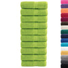 vidaXL Asciugamani Premium SOLUND 10 pz Verde Mela 30x30 cm 600 g/m²