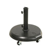 BigBuy Garden Base per Ombrellone in Acciaio e Calcestruzzo 67x59x12,5 cm Nero