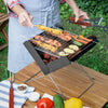 InnovaGoods Mini Barbecue a Carbone Pieghevole in Acciaio 31 x 28 x 30 cm Nero