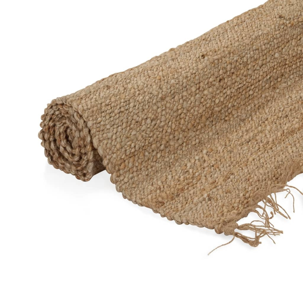 Tappeto in Iuta Intrecciato a Mano 120x180 cm Naturale - immagine 1 | SolPatio - Image 1 of 3