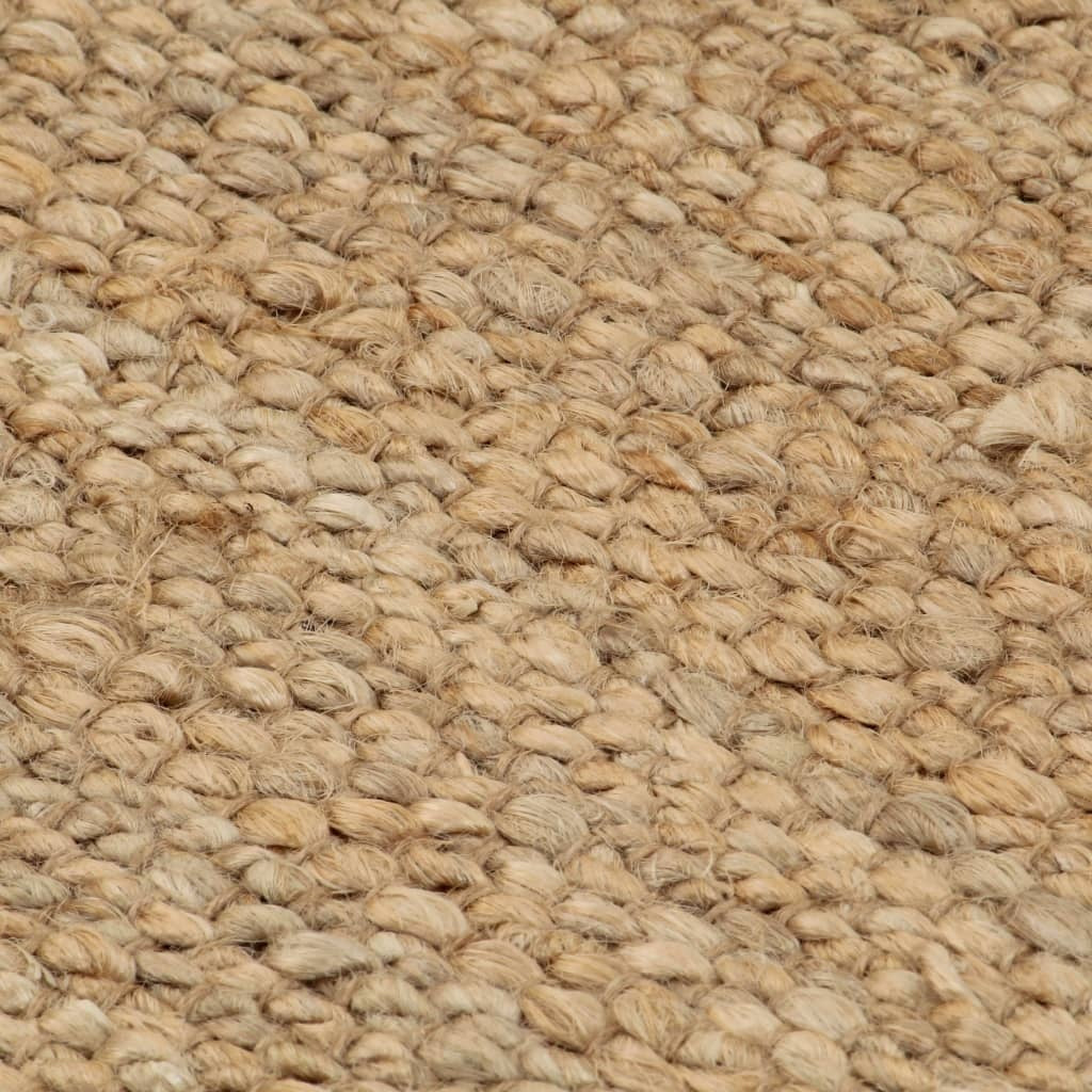 Tappeto in Iuta Intrecciato a Mano 120x180 cm Naturale - immagine 3 | SolPatio - Image 3 of 3