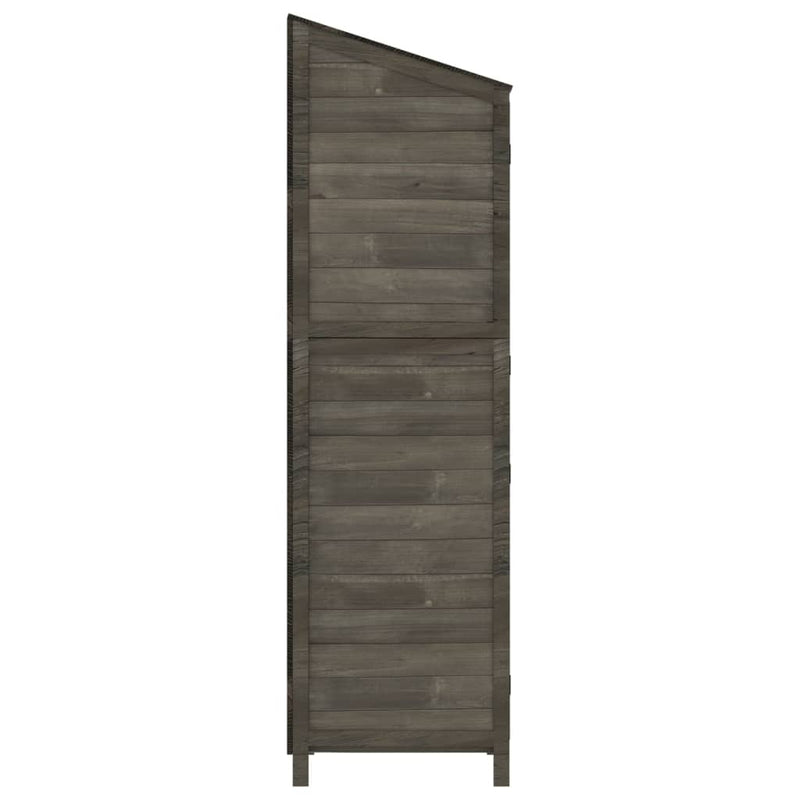 Capanno da Giardino in Legno Massello di Abete 55×52×174,5 cm Antracite - Image 35 of 39