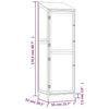 Capanno da Giardino in Legno Massello di Abete 55×52×174,5 cm Antracite - Image 38 of 39