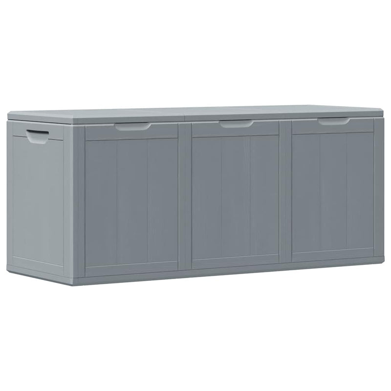 vidaXL Garden Storage Box, Polypropylene, 270 L, 118.5x44.5x51 cm, Grey - Image 33 of 39