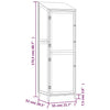 vidaXL Capanno da Giardino in Legno Massello di Abete 55x52x174,5 cm Marrone - Image 15 of 16