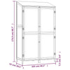 vidaXL Solid Fir Wood Garden Shed 102x52x174.5 cm Brown - Image 37 of 250