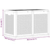 vidaXL Baule da Giardino PP Effetto Rattan 180 L Nero 80,5 x 44,5 x 51 cm - Image 8 of 10
