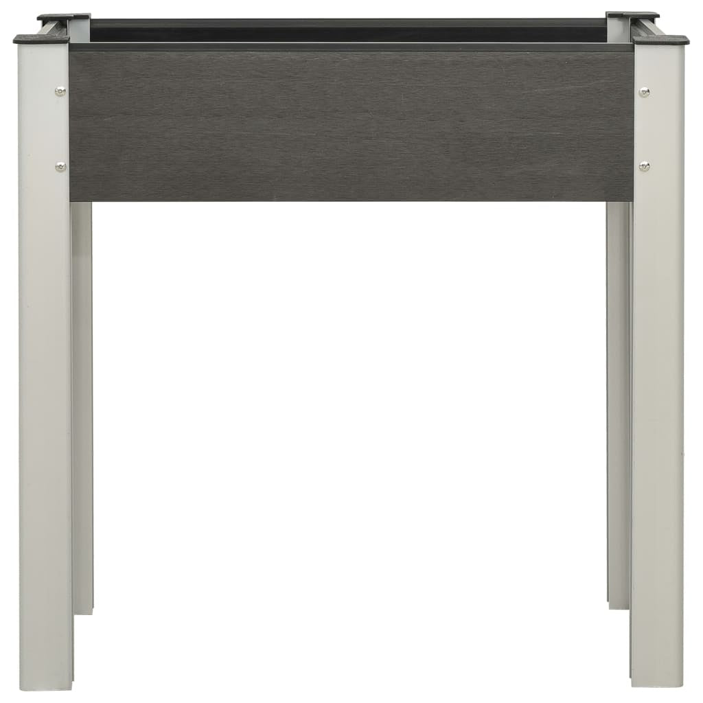Fioriera Rialzata da Giardino in WPC 75×40×75 cm Grigio - Image 17 of 20