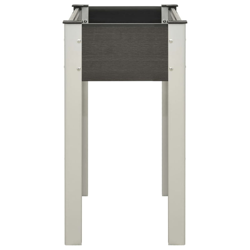 Fioriera Rialzata da Giardino in WPC 75×40×75 cm Grigio - Image 18 of 20