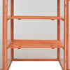 vidaXL Invernadero de Madera Maciza y Policarbonato 75x47x109 cm Marrón - Image 55 of 58