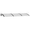 vidaXL Door Canopy, Polycarbonate, 300x100 cm, Black - Image 137 of 226