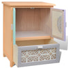 Mobile Laterale in Legno di Paulownia 46×34×55,5 cm Multicolore - Image 5 of 10